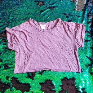 Purple crop top